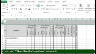 CREACIÓN DE SISTEMA DE REGISTRO EN EXCEL 2013  PARTE1 [upl. by Nhguaval]