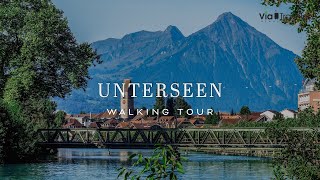 Unterseen Switzerland Walking Tour in 4K UHD [upl. by Lund766]