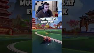 Musty Flicks at every rank in Rocket League [upl. by Ahsratan]