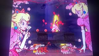 Super Smash Bros Brawl Peach The Ultimate Mega Smash Orange 👸🏼 🍊 👠 VS Pink 👸🏼💖 👠 Ultimate 🍱 14 [upl. by Erdda]