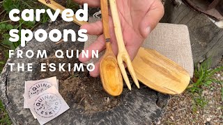 East Texas fatwood from John Capps amp carved spoons from Quinn the Eskimo  Texas fatwood amp ferro rod [upl. by Tedda]