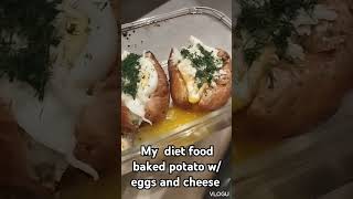 perfect baked potato for diet food delicious and healthy quick and easy to making [upl. by Adnuahsor]