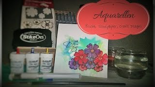 Aquarellen met Brusho [upl. by Eineg]