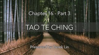 Tao Te Ching 16 Part 3 quotReturning to Naturequot 復命章 Paraphrase [upl. by Nissensohn]