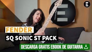 Pack Guitarra Elétrica e Combo Fender Squier Sonic Stratocaster  EGITANAes [upl. by Ettenoj]