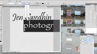 Creating a watermark in Photoshop [upl. by Hutton945]