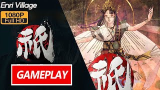 KunitsuGami Path of the Goddess Part 08 Enri Village  Gameplay Walkthrough FULL HD 60fps [upl. by Donegan576]