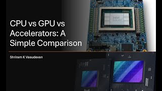 CPU vs GPU vs Accelerator  A Quick Comparison [upl. by Wachter]