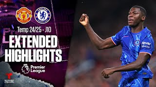 Manchester United vs Chelsea  Highlights Premier League  Jornada 10  Telemundo Deportes [upl. by Trebmal695]