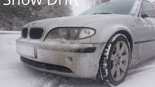 BMW 330D E46 Winter Drift Onboard GoPro POV [upl. by Eidur]