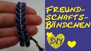 DIY Freundschaftsarmbänder aus Baumwolle knüpfen Vol 4 Anleitung [upl. by Norok]