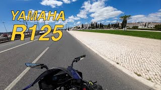 EXPLORING LISBON WITH THE NEW YAMAHA R125 2024 4K [upl. by Hagai629]