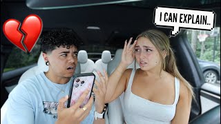 HE CAUGHT ME TEXTING MY EX PRANK ON BOYFRIEND [upl. by Vieva]