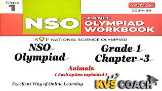 class 1  NSO  SOF  National Science Olympiads  Chapter 3 Animals  olympiad grade1 [upl. by Notgnirrac]