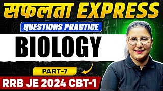 RRB JE 2024 CBT1 Biology Question Practice  RRB JE 2024 CBT1 Preparation  Safalta Express🚂 [upl. by Maxa811]