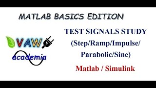 Test Signals Study using Simulink Matlab Basics Edition Part 8 [upl. by Maddis]