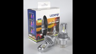 M3 Halogen Size LED HeadlightFan TypeLUXEON ZES CHIP LED 5000LM50W [upl. by Annodas]