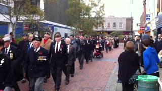 Remembrance Parade 131111 Crewe [upl. by Ytsud113]