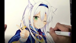 Drawing Sistine Fibel 西絲蒂娜 席貝爾 from Rokudenashi Majutsu Koushi to Akashic Records ロクでなし魔術講師と禁忌教典 [upl. by Eelarak]