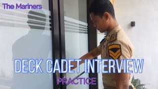 Deck Cadet Interview Practice  Marine Job Interview [upl. by Oz]