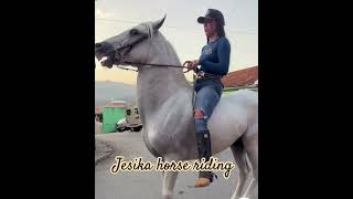 horse controlling while riding bareback viralvideo shorts crazyhorse crazyhorse wildhorses [upl. by Dolley]