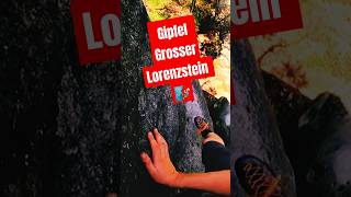 DIE LETZTEN METER 💪 großer Lorenzstein Sächsische Schweiz shorts klettern elbsandsteingebirge [upl. by Starlin]