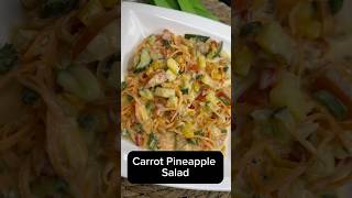 Refreshing Healthy Carrot Pineapple Salad  Nutritious amp Delicious salad cooking [upl. by Fe]