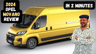 Opel Movano 2024 review in 2 minutes  A Versatile Workhorse [upl. by Auliffe]