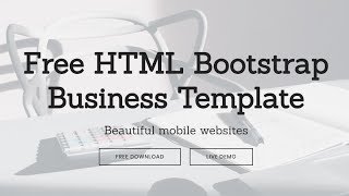 Bootstrap Business Template  Free HTML Website Templates [upl. by Ys]