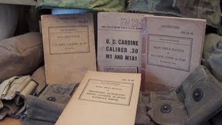 Military Collection WW2 US rifle field manuals [upl. by Roderick]