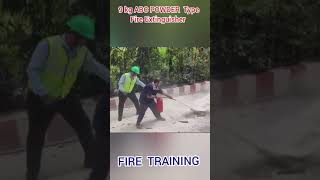 9 kg ABC Powder Fire Extinguisher Practical Fire training Practical [upl. by Bodkin]