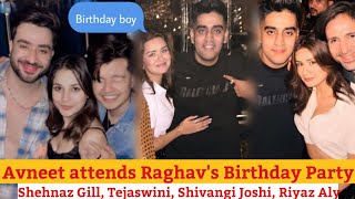 Avneet Kaur in Raghav Sharma birthday Party  Shehnaz Gill Tejaswini Sonu Sood  Raghav Avneet pics [upl. by Aruat]