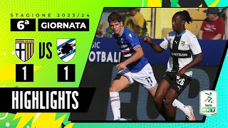 Parma vs Sampdoria 11  La riprende Circati nel finale  HIGHLIGHTS SERIE BKT 2023  2024 [upl. by Idnak976]