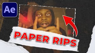 MIXED MEDIA PAPER RIP ANIMATION EFFECT  After Effects Tutorial [upl. by Atinaej839]