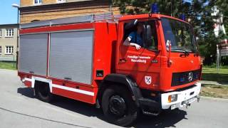 Ausfahrt Tanklöschfahrzeug Feuerwehr Naumburg [upl. by Nalced650]