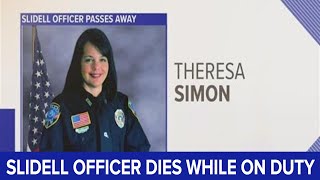 Slidell police officer dies while on duty [upl. by Ponton790]