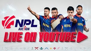 Live  NPL Auction 2024 । Nepal Premier League [upl. by Neelehtak]