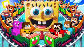 WYKONUJEMY WSZYSTKIE ZADANIA JAKIE PRZYGOTOWAŁ DLA NAS SPONGEBOB w Minecraft [upl. by Richards]