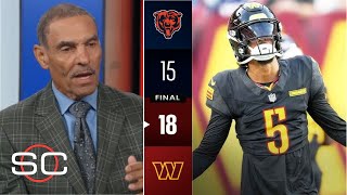 quotJayden Daniels is better than Caleb Williamsquot  Herm Edwards on Commanders 1815 win over Bears [upl. by Jandy]