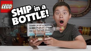 I BUILT A LEGO SHIP IN A BOTTLE [upl. by Inhoj]