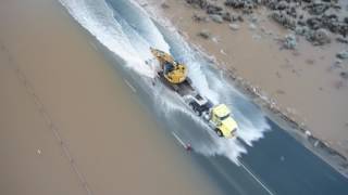 KRNV Skyvision395 Carson RiverValley Flooding [upl. by Naejeillib]