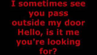 LIONEL RICHIE  HELLO LYRICS [upl. by Goda]