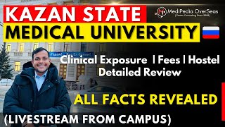 Kazan State Medical University Campus Tour Fees Hostel Vlog  MBBS in Russia [upl. by Nnylf]