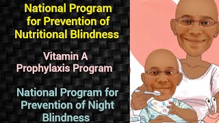 National Program for Prevention of Nutritional Blindness  PSM lecture  Community Medicine lecture [upl. by Scriven]