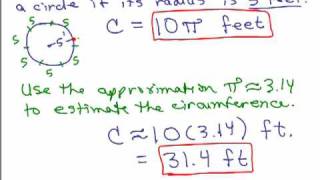 Circles 1  Circumference and Area [upl. by Azila285]