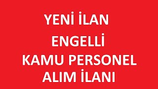 ENGELLİ KAMU PERSONEL ALIMI  ETİ BOR MADEN İŞLETMELERİ ENGELLİ PERSONEL ALIM İLANI ekpss [upl. by Annoiek564]