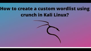 How to create custom wordlist in kali linux  Complete Tutorial [upl. by Dasi673]