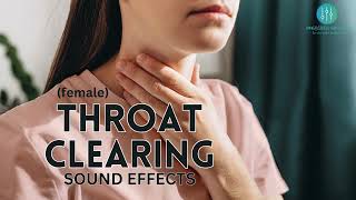 THROAT CLEARING Sound Effects  Free to use [upl. by Lledner]