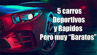 5 Autos Deportivos baratos que se pueden comprar en Colombia y lantinoamerica [upl. by Eilyk]