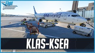 MSFS LIVE  Real World Alaska OPS  NEW FlyTampa Las Vegas KLAS v2  PMDG 737900ER [upl. by Sirmons]